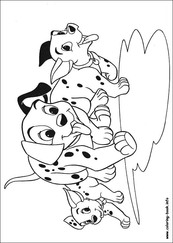 101 Dalmatians coloring picture